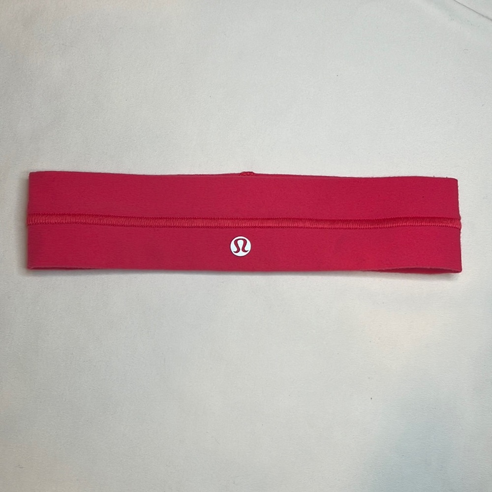 Hot pink Lululemon headband